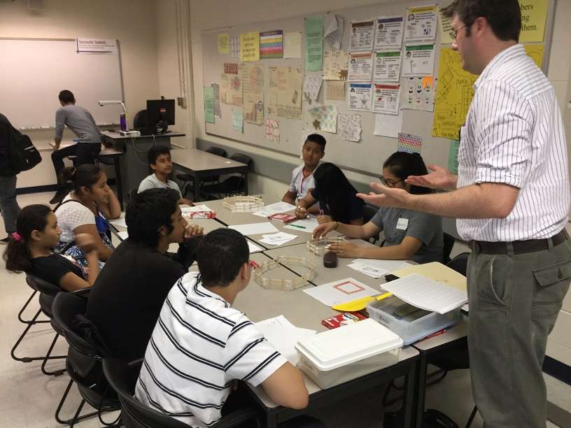 Hispanic Middle School Program visits GVSU Mathematics Department